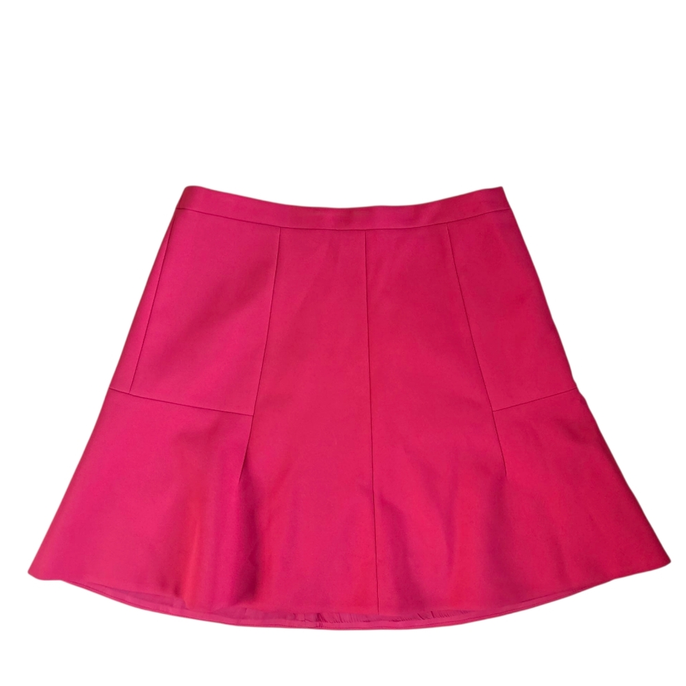 J. Crew Bright Pinkish Red A-Line Mini Skirt Size 2